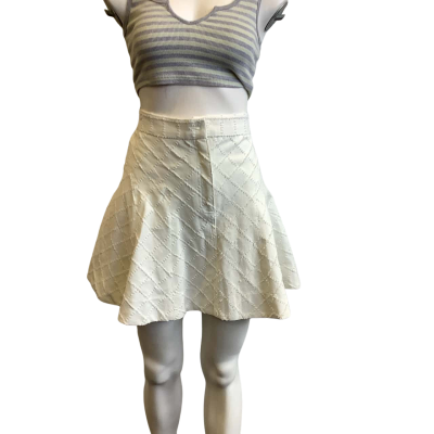With Tags Sheike Women's Size 12 Mini Skirt White 