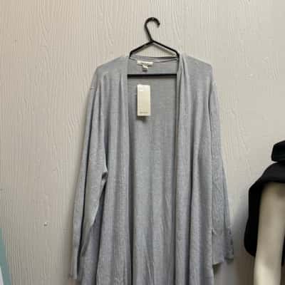 Womens Size L Cardigan Grey 
