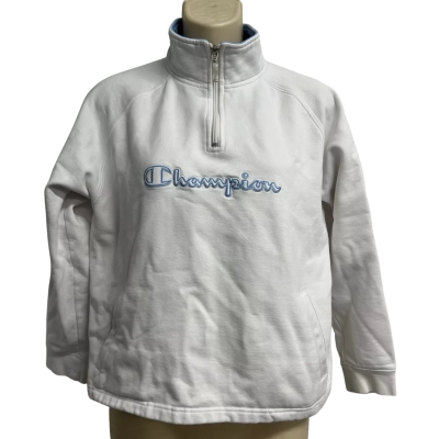 Champion Womens Size M White Cropped Jumper  