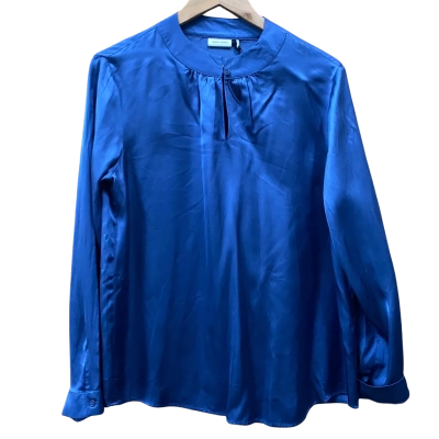 Gerry Weber Navy Blue Keyhole Blouse Size 14