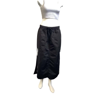Brand New AJE Athletica Womens  Size 12 Logo Tape Skirt Black