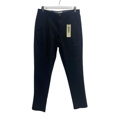 Maddox Men Size 32 Chinos Black  