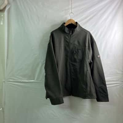 Jeep Mens Size XXL Front Zipper Jacket Black / Green