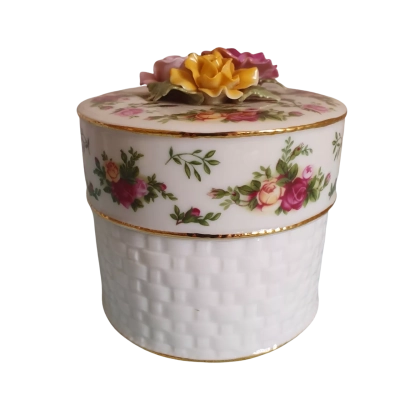 Royal Albert Old Country Roses Music Box - 2 pieces