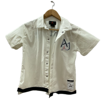 Jordan Mens  Short Sleeve Shirt White Size S 