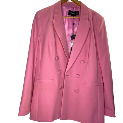 Mossman Womens Hot Pink Blazer, Size 14 