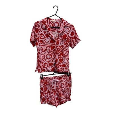 Gorman Red/ Pink Love Heart Pyjamas Size S please see description 