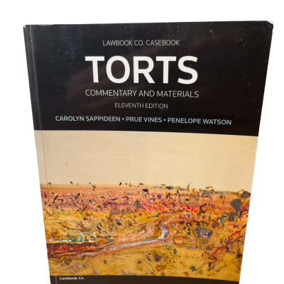 Torts Commentary and Material Eleveth edition Text book