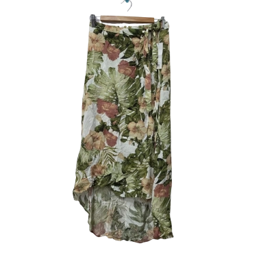 Rip Curl Womens  Size 10 Midi Skirt / Wrap Skirt Green 
