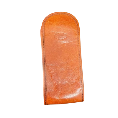 Oroton Womens Brown Phone Case with Elastic Sides and Belt Strap