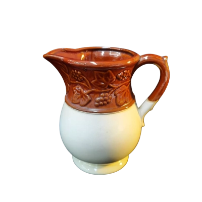 Mid-century Two Tone Stoneware Jug.