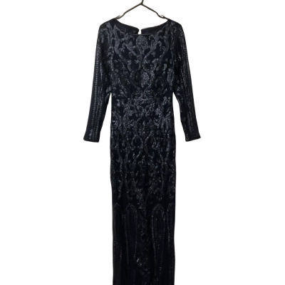 Women’s Bariano Size 10 Navy Blue Long Sleeve Dress