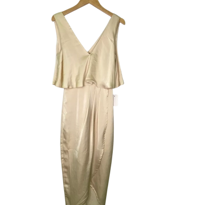 CHANCERY Womens  Size 6 Midi Dress Cream 