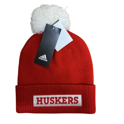 Adidas Beanie Nebraskan Cornhuskers  Red