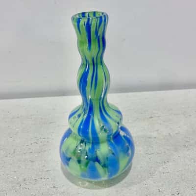 Blown Glass Blue/Green Vase 