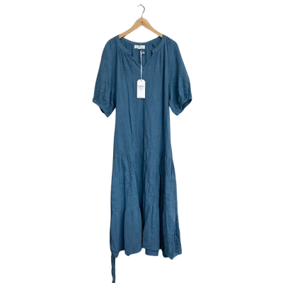 Valeria Label Womens  Size 12 Casual Dress Blue 