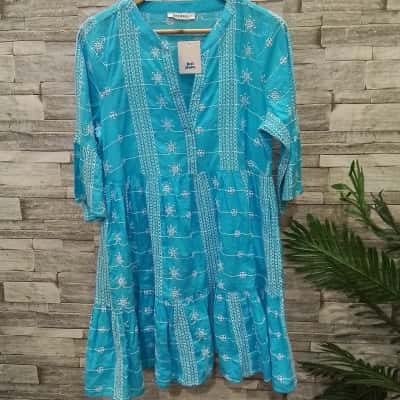 Just Jeans Womens  Size 12 Casual Dress light Black  / White 