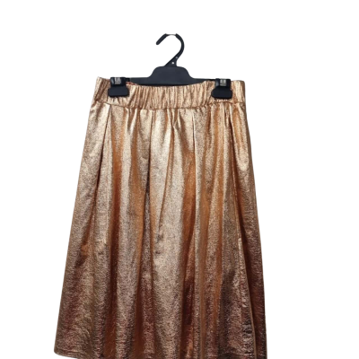 Moulinette Soeurs Women's Size S A-Line Skirt in Champagne / Peach 