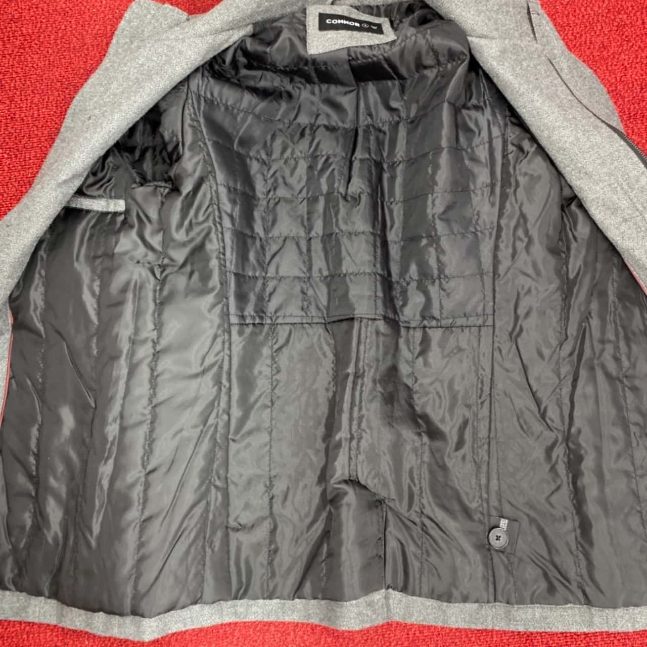 Connor Mens Size M Front Zipper and button Jacket Grey