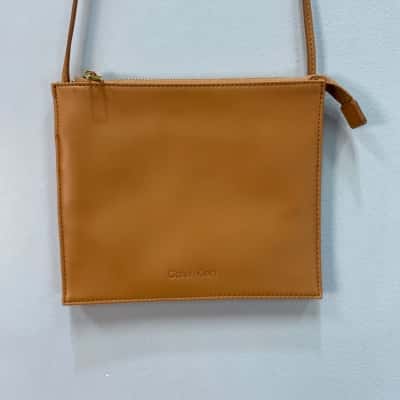 Calvin Klein Womens Cross Body Bag / Shoulder Bag Brown 