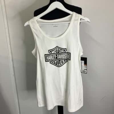 Harley Davidson Mens  Size XL Black  / White 