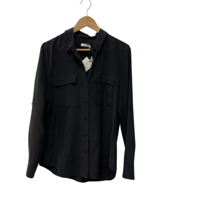 Marcs Womens  Size 12 Long Sleeve Shirt Black  