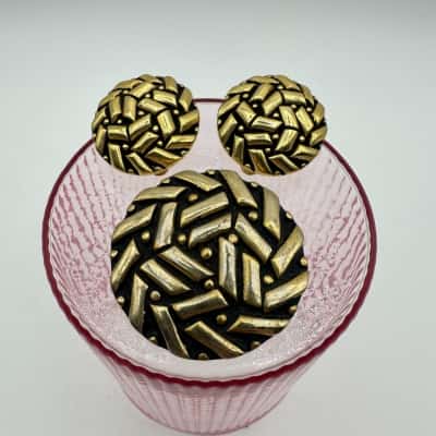  Vintage Emma Paige Clip on Earrings & Brooch Set