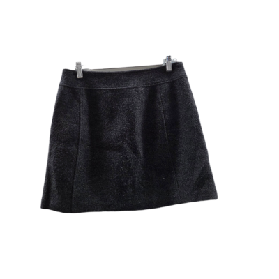 MARCS Charcoal Grey 100% Merino Wool A-Line Mini Skirt - Size AU 10