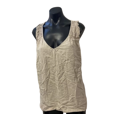 Just Jeans Womens  Size 16 Singlet Top Cream 
