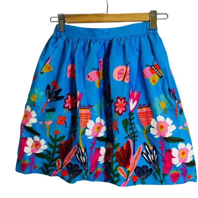 GORMAN Kids Size 5-6 ‘Flower Border’ Skirt Multicoloured 