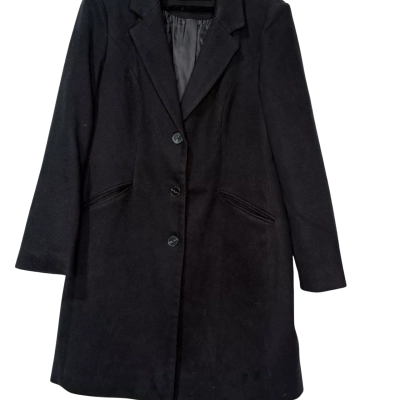Vero Moda Long line Black coat  Size 46 