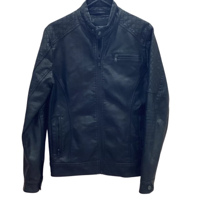 Tarocash Mens Size XS Black Leather Jacket  