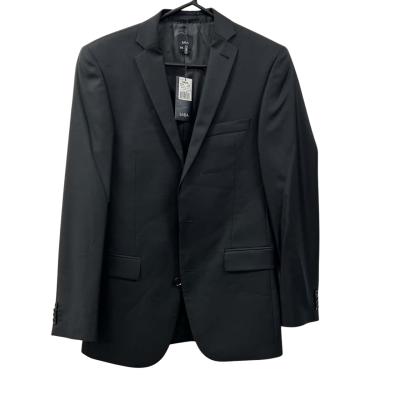 SABA BLACK WOOL SUIT JACKET. SIZE 36
