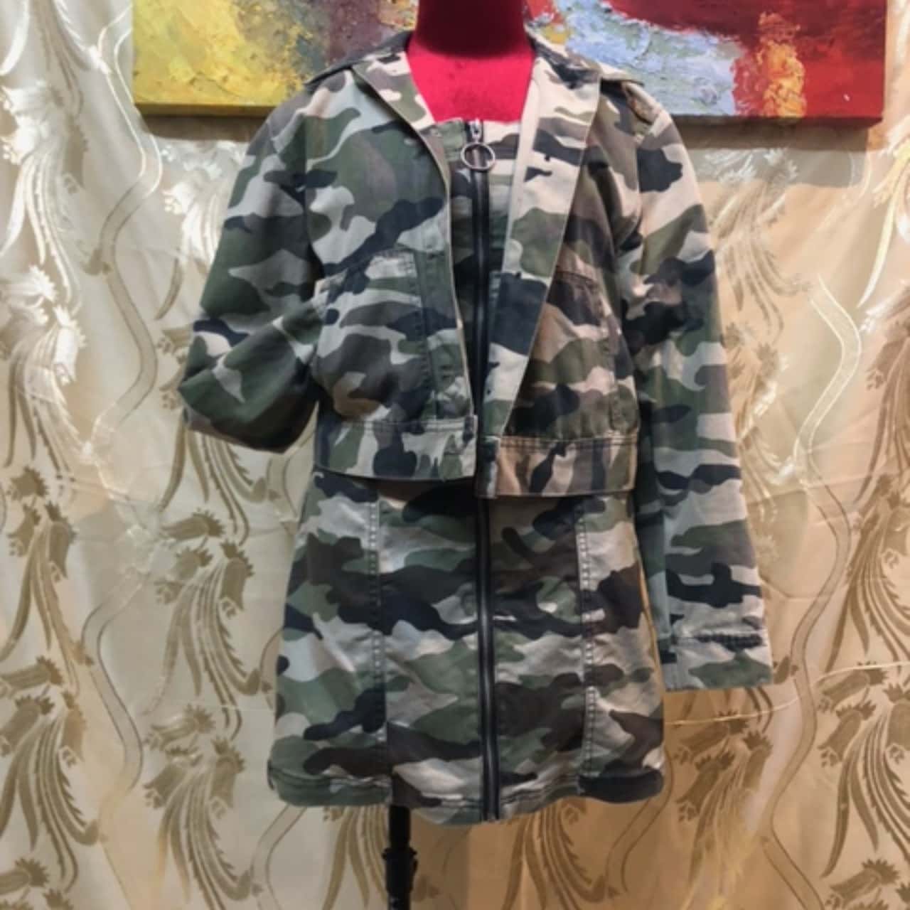 h&m camouflage jacket