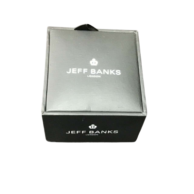 Jeff Banks Mens Silver Look Square Cufflinks 