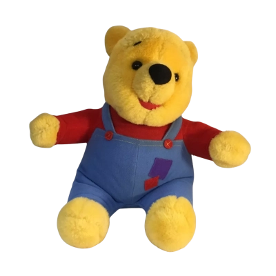 Vintage 1997 Hug & Wiggle Winnie the Pooh Plush Toy Works