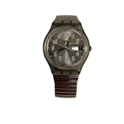 Swatch 1955 Highway Watch Silver Tone