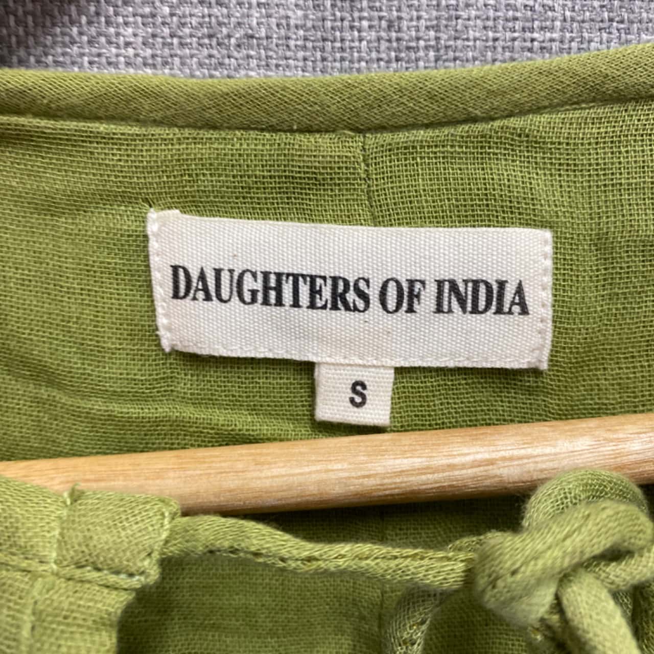 Daughters of India Womens Size S Maxi Dress Green (s)