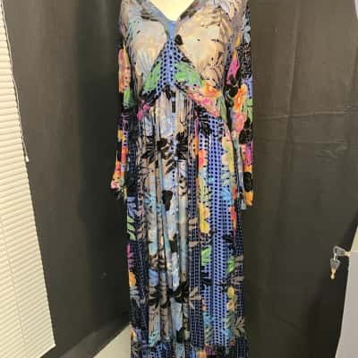 Johnny Was Women  Size M Floral Dress with slip. New With Tags