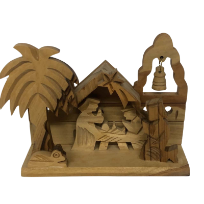 Nativity Scene Hand Carved in Olive wood - Made in Bethlehem NEW