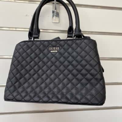 Guess Small Quilted Black  Handbag / Tote Bag  