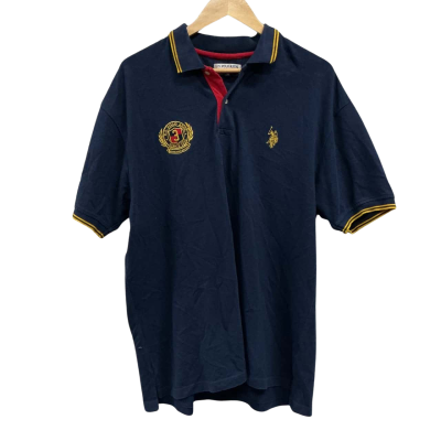 U.S. Polo Assn Mens Size XL Polo Shirt Navy Blue