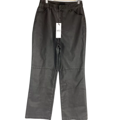 Alice In The Eve Esme Leather Look Straight Pant - Black Size M 