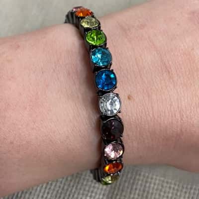 Womens Mimco Rainbow Stones Bracelet 