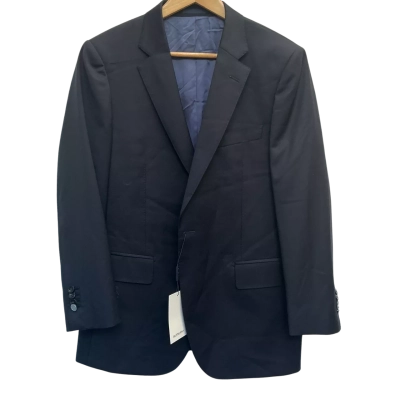 SuitSupply Mens Size 40 100% Wool Suit Jacket Black BNWT