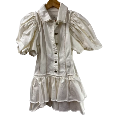AJE Womens  Size 6 Casual Dress Cream 
