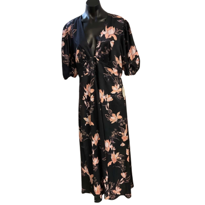 Pilgrim Womens  Size 16 Casual Dress Black  / Floral 