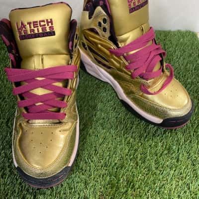 Kids Gold LA Gear hi tops size 5.5