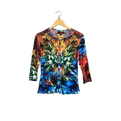 Seven sister rainbow crystals top Women's size 3