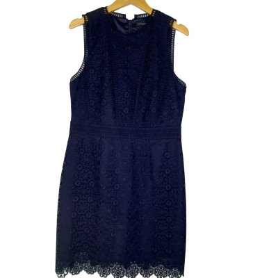 Forever New Womens  Size 14 Midi Dress Navy Blue 